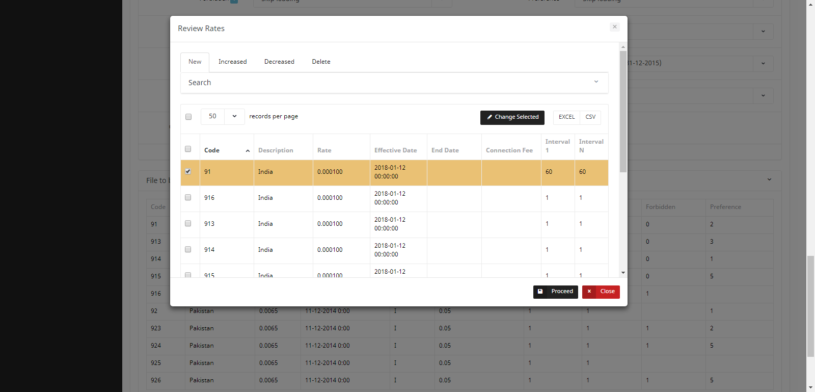 Vendor Rate Upload 2
